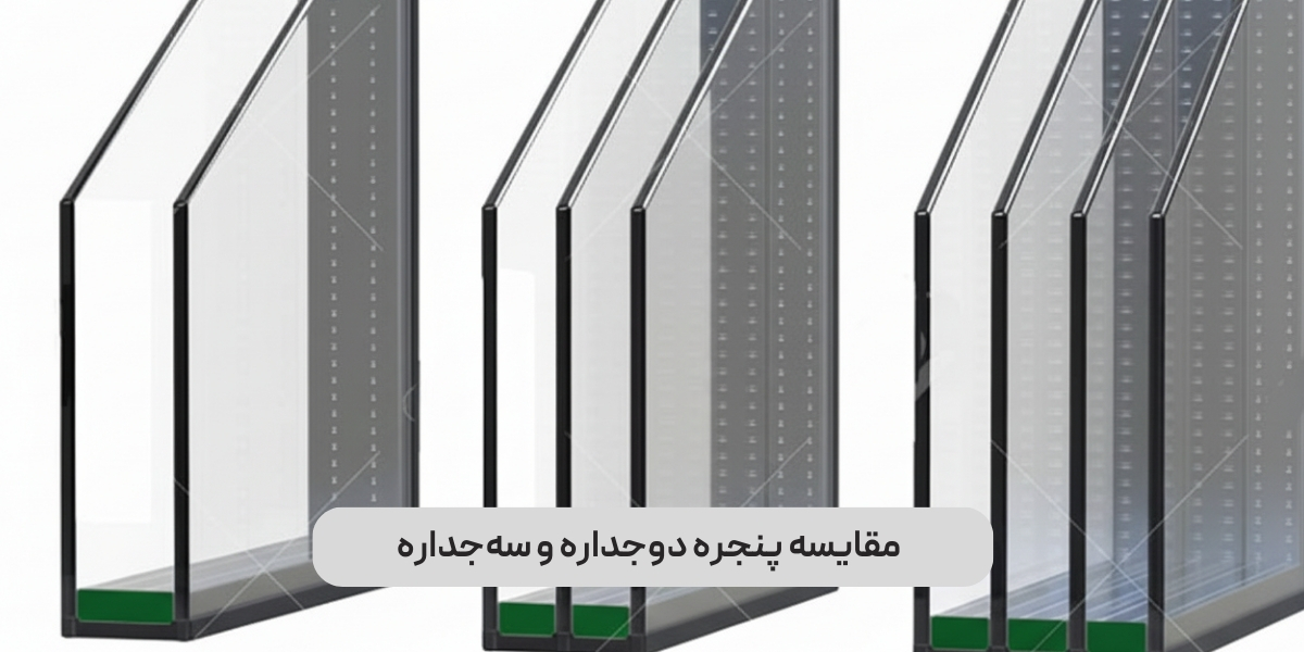 مقایسه پنجره دوجداره و سهجداره