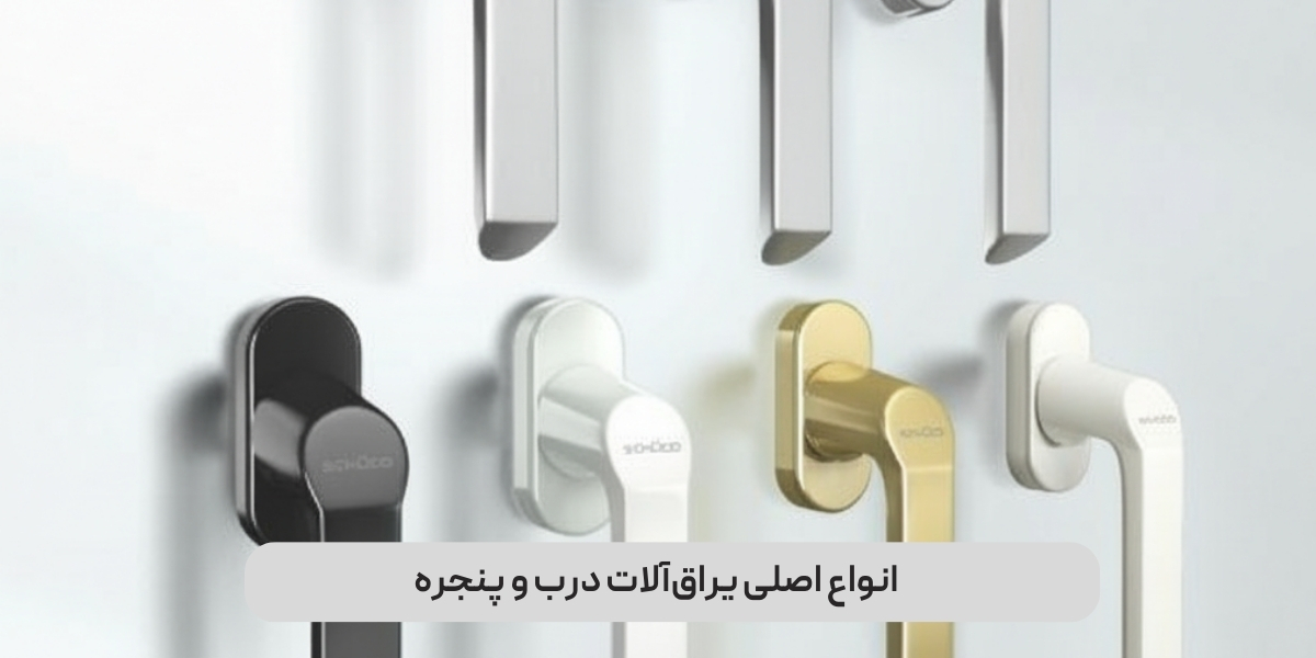 انواع اصلی یراق‌آلات درب و پنجره
