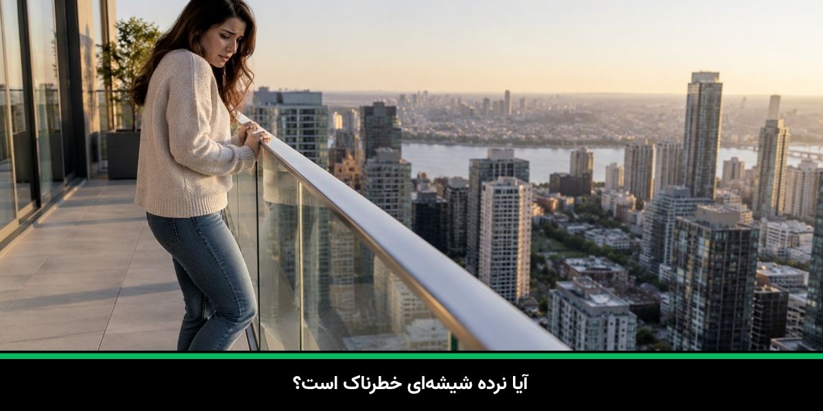 آیا نرده شیشه‌ای خطرناک است؟