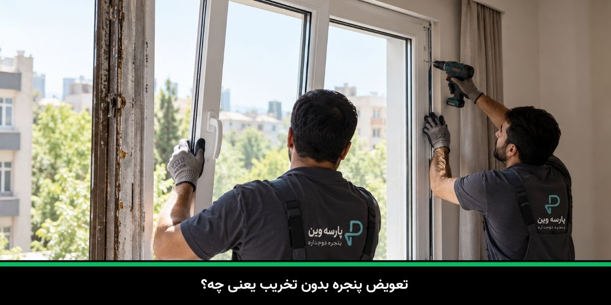 تعویض پنجره بدون تخریب یعنی چه؟