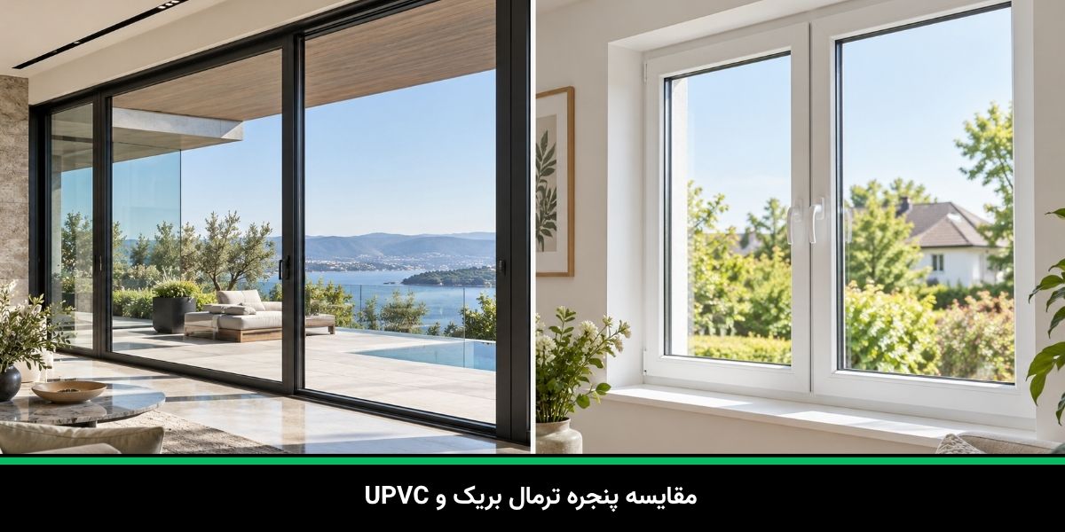 مقایسه پنجره ترمال بریک و UPVC