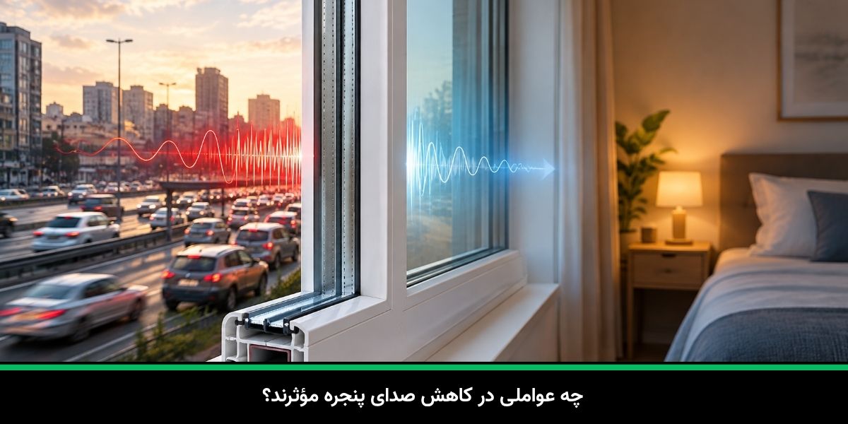 چه عواملی در کاهش صدای پنجره مؤثرند؟