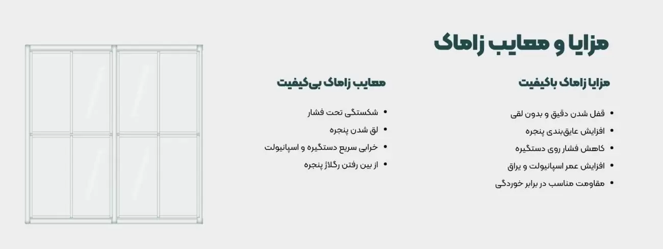مزایا و معایب زاماک