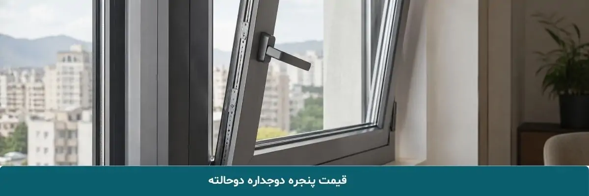 قیمت پنجره دوجداره دوحالته